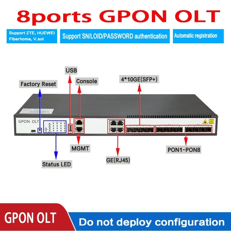 GPON-OLT 8PON Ʈ 8 Ʈ GPON OLT  USB 4 SF..